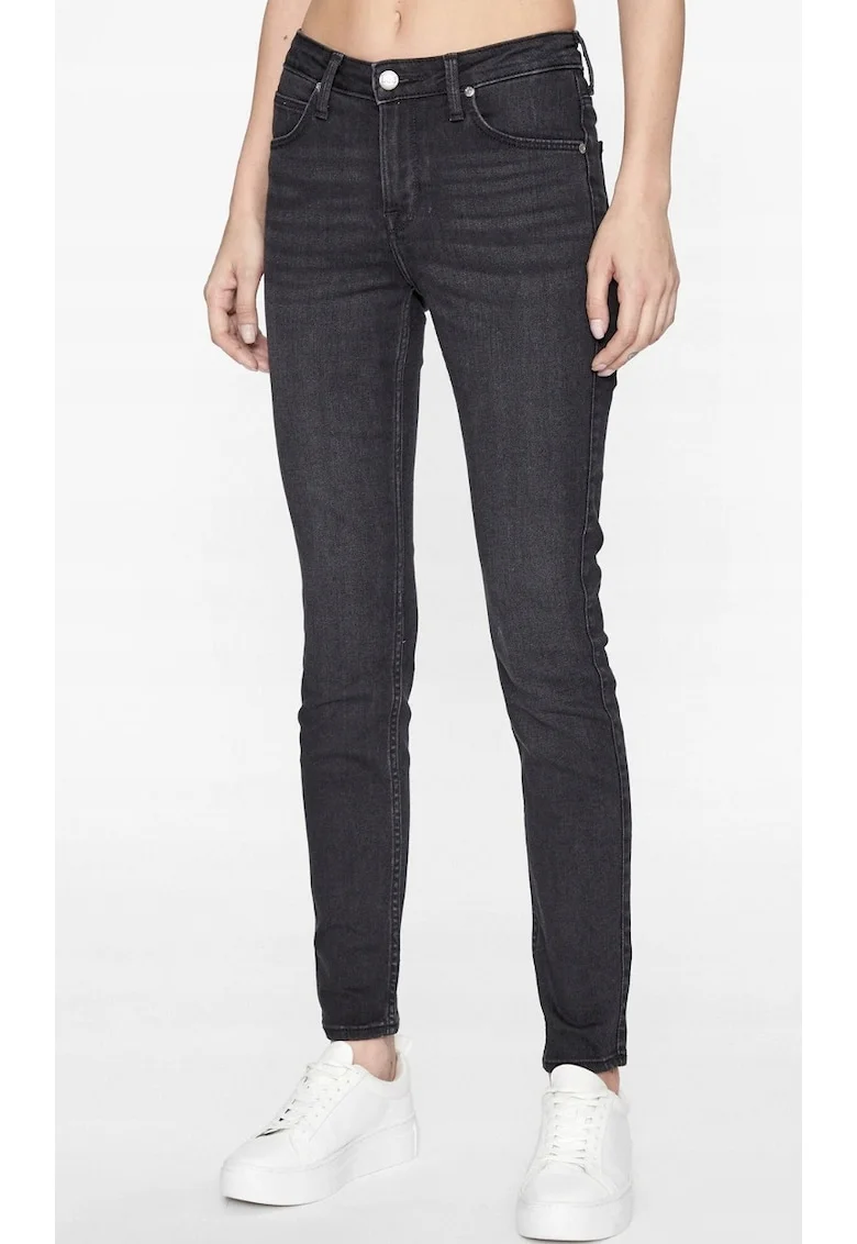 Blugi dama  Scarlett High, skinny, negru, foarte elastici, din colectia Premium Quality,