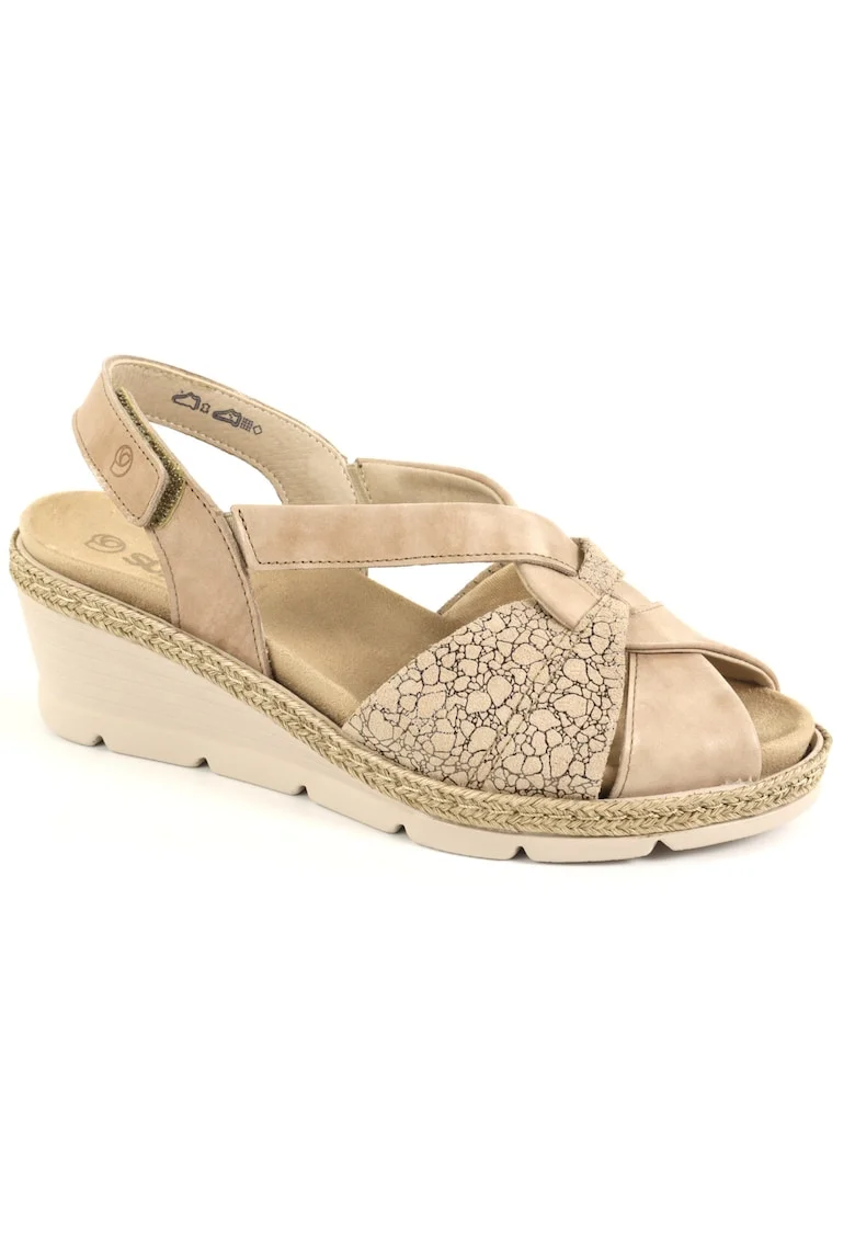 Sandale dama piele naturala SU22008VJT VENICE 03 N, Bej