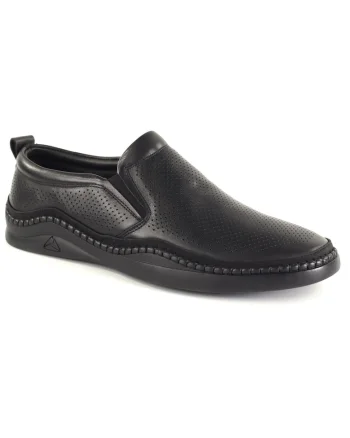 Pantofi barbati vara piele naturala E6E660007A 01 N, Negru