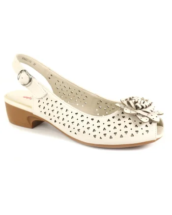 Pantofi dama decupati piele intoarsa X4X460019B 52 N, Bej