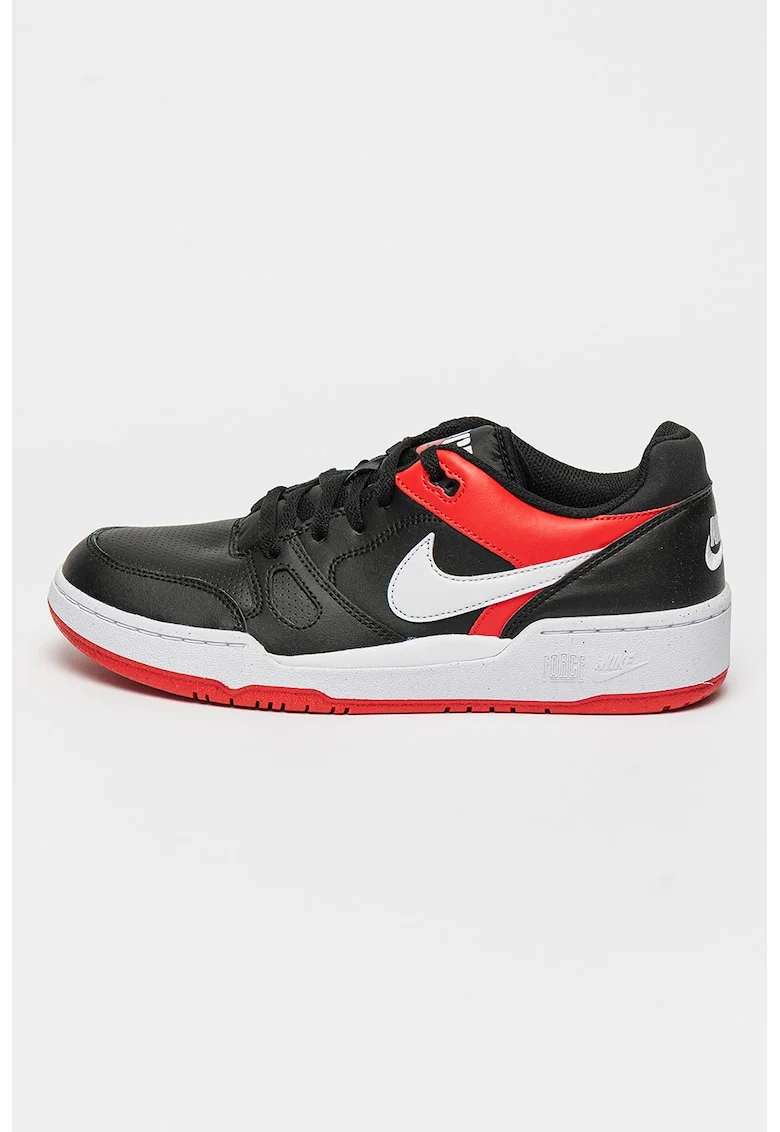 Pantofi sport,  Full Force Low 1362, Alb/Negru/Rosu vermillion