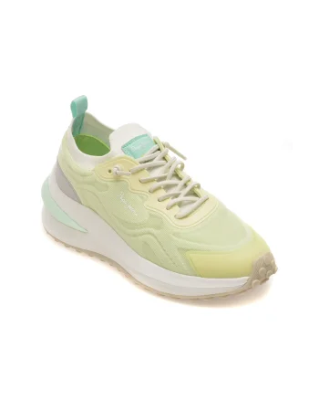 Pantofi sport PEPE JEANS verzi, LS60052, din material textil