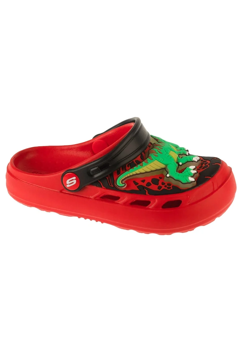 Papuci copii flip-flop,  Foamies: Swifters - T-Rex-Brights 406712, Rosu