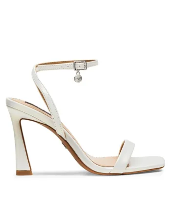 Sandale dama,  585657, Piele ecologica, Alb