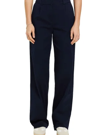 Pantaloni cu croiala ampla, Bleumarin