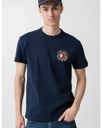 Tricou din bumbac cu logo brodat