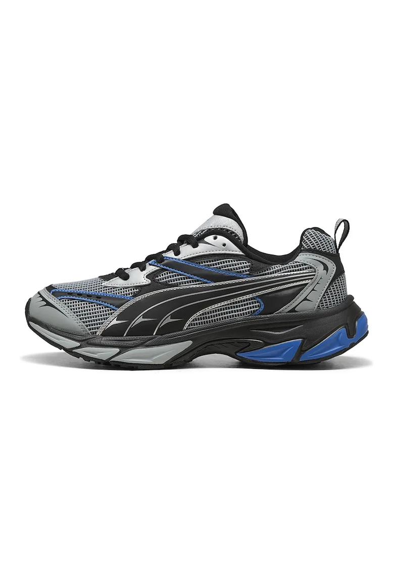 Pantofi sport cu insertii textile Morphic Athletic, Negru, sqdqGri, Albastru royal, Negru/Gri/Albastru royal