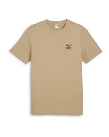 Tricou din bumbac cu decolteu la baza gatului Classics, Bej