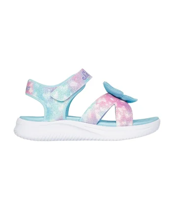 Sandale cu velcro Lights-Jumpsters, Albastru deschis