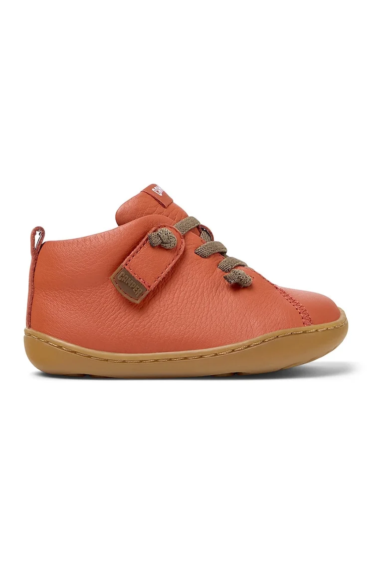 Pantofi casual de piele 8489 Peu Cami, Portocaliu mandarina