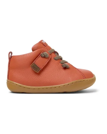 Pantofi casual de piele 8489 Peu Cami, Portocaliu mandarina