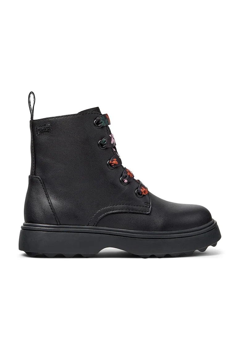 Ghete de piele Norte Twins 479, Negru/Negru stins