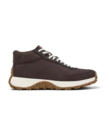 Pantofi sport de piele cu sireturi, Maro cognac