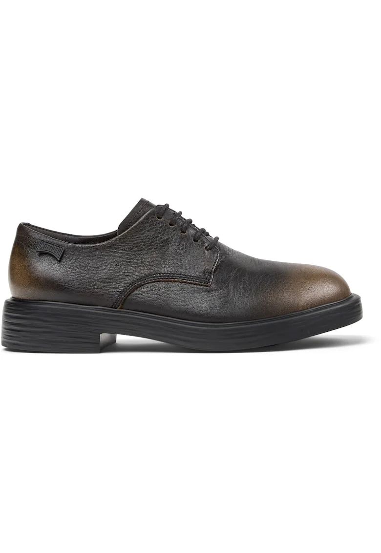 Pantofi de piele cu aspect uzat Verano, Maro inchis/Caramel