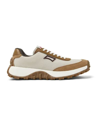 Pantofi sport Drift Trail cu detalii de piele intoarsa, Maro deschis/Bej deschis