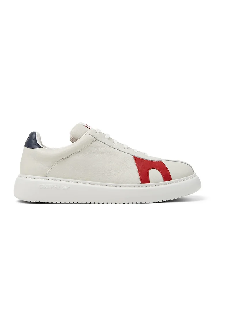 Pantofi sport de piele cu garnituri contrastante Runner K21, Rosu/Alb murdar/Bleumarin