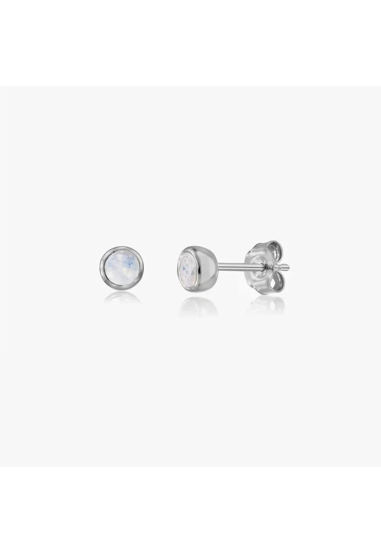 Cercei din argint Birthstone June - Piatra Lunii