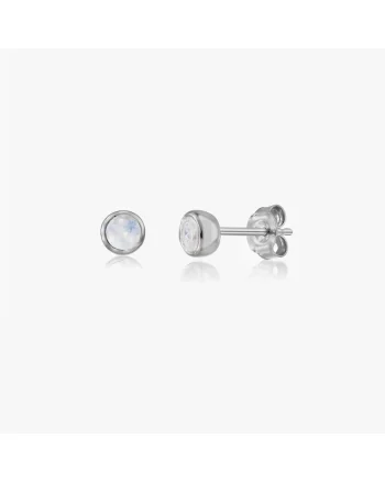 Cercei din argint Birthstone June - Piatra Lunii