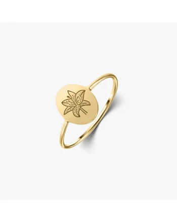 Inel din argint Birth Flower Golden - May Lilly