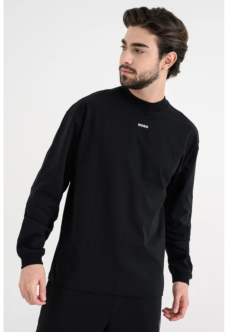 Bluza de trening cu decolteu la baza gatului Daposo