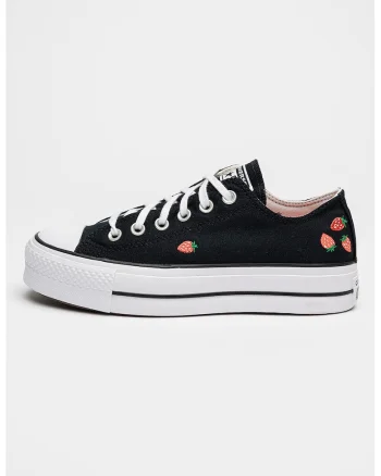Tenisi cu broderie cu fructe Lift, Rosu/Negru