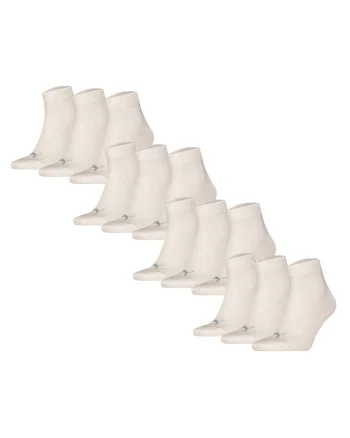 Set de sosete scurte unisex - 12 perechi, Crem