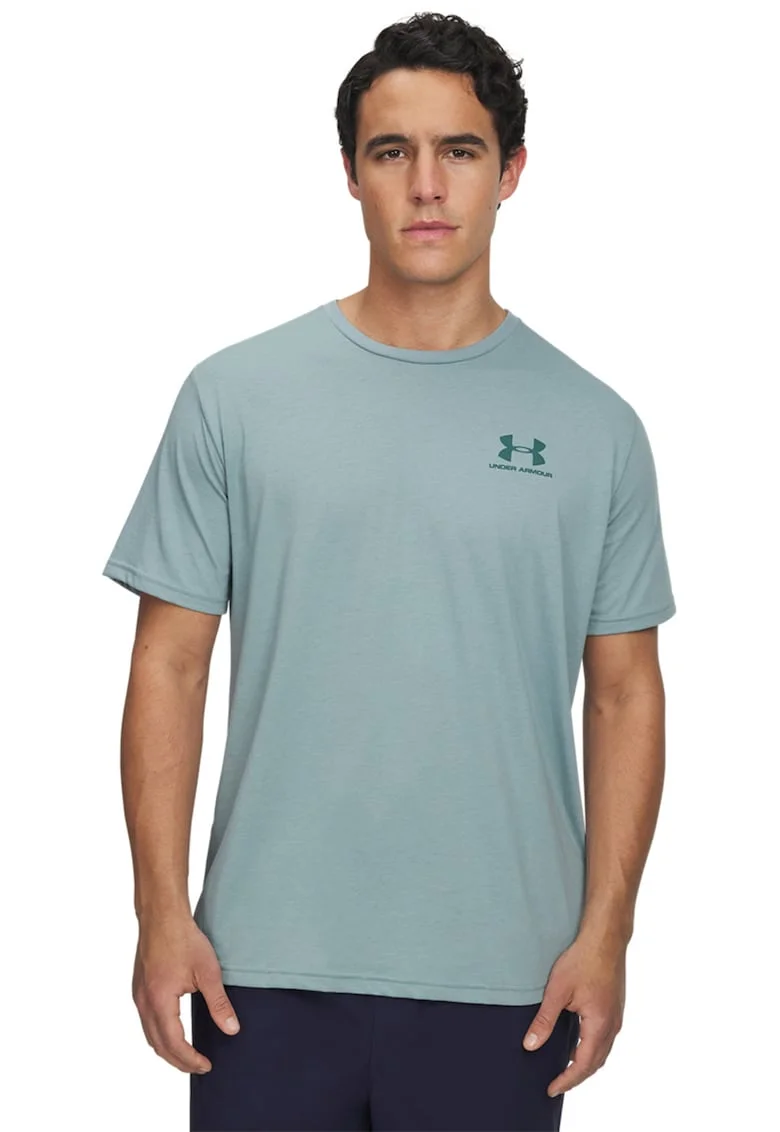 Tricou cu decolteu rotund, pentru fitness Sportstyle