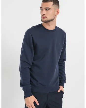 Bluza de trening din bumbac cu decolteu la baza gatului