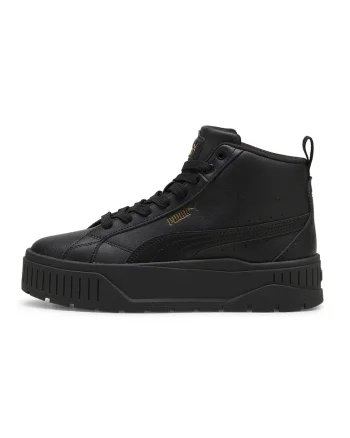 Pantofi sport mid-cut de piele Karmen II, Negru