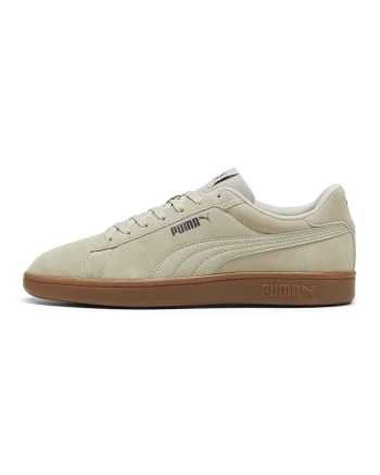 Pantofi sport Smash 3.0 de piele intoarsa cu insertii de piele, Bej deschis