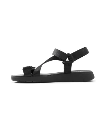 Sandale cu inchidere velcro si barete multiple Eoweniel, Negru