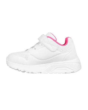 Pantofi sport Uno Lite de piele ecologica cu velcro, Alb
