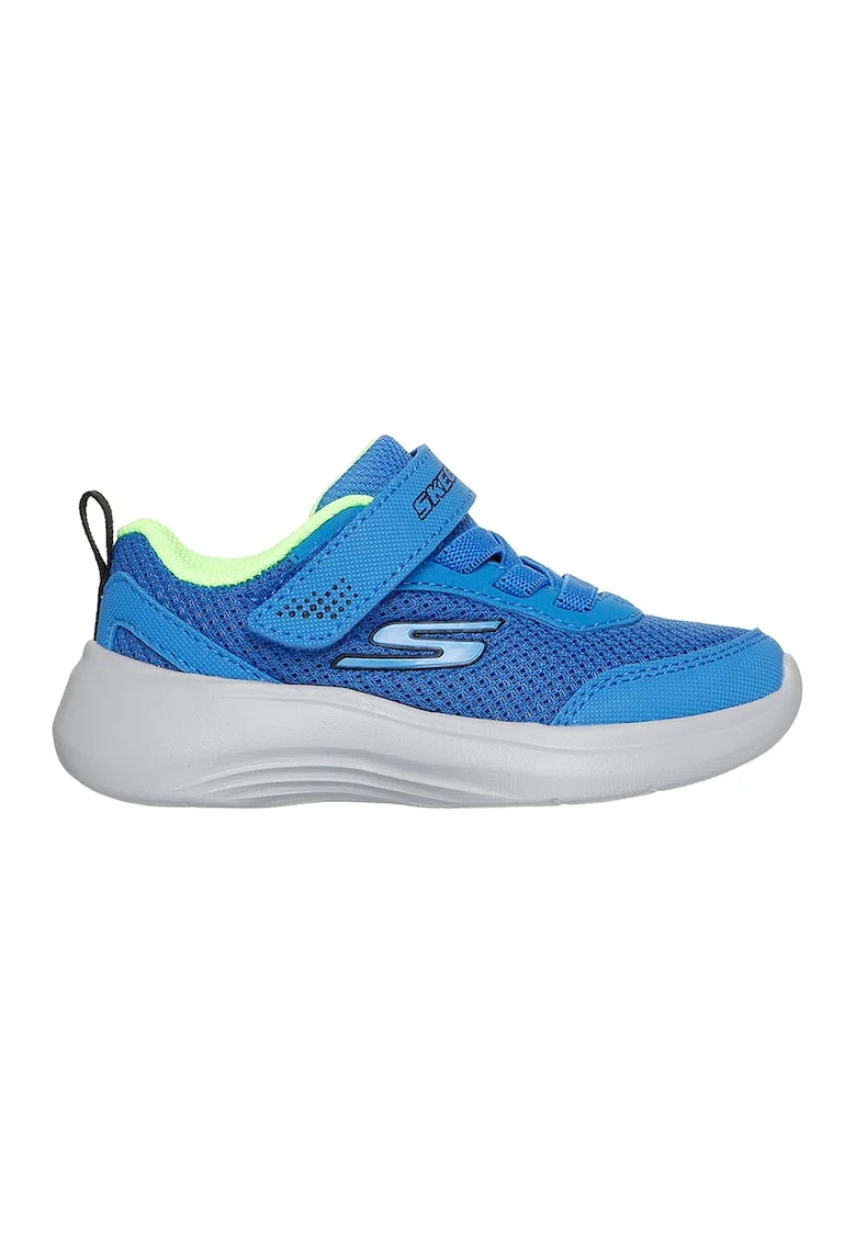Pantofi sport cu logo si inchidere velcro Selectors-Reset Achieved, Turcoaz