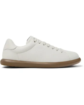 Pantofi sport din piele ecologica Pelotas, Alb murdar