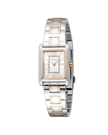 Ceas dama  22x24.5mm, Auriu rose/Argentiu