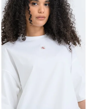 Tricou lejer cu maneci cazute, Alb murdar