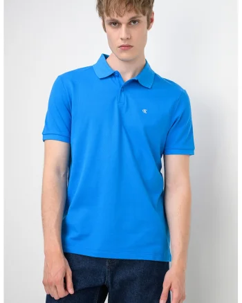 Tricou polo de bumbac pique, Albastru royal