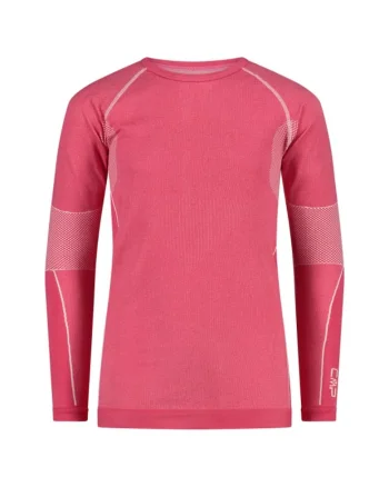 Bluza de corp copii  Seamless, roz, 128 cm, pentru iarna, respirabila