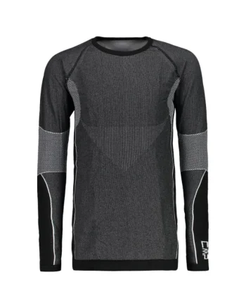 Bluza copii  Seamless, neagra, 6-8 ani, material respirabil,