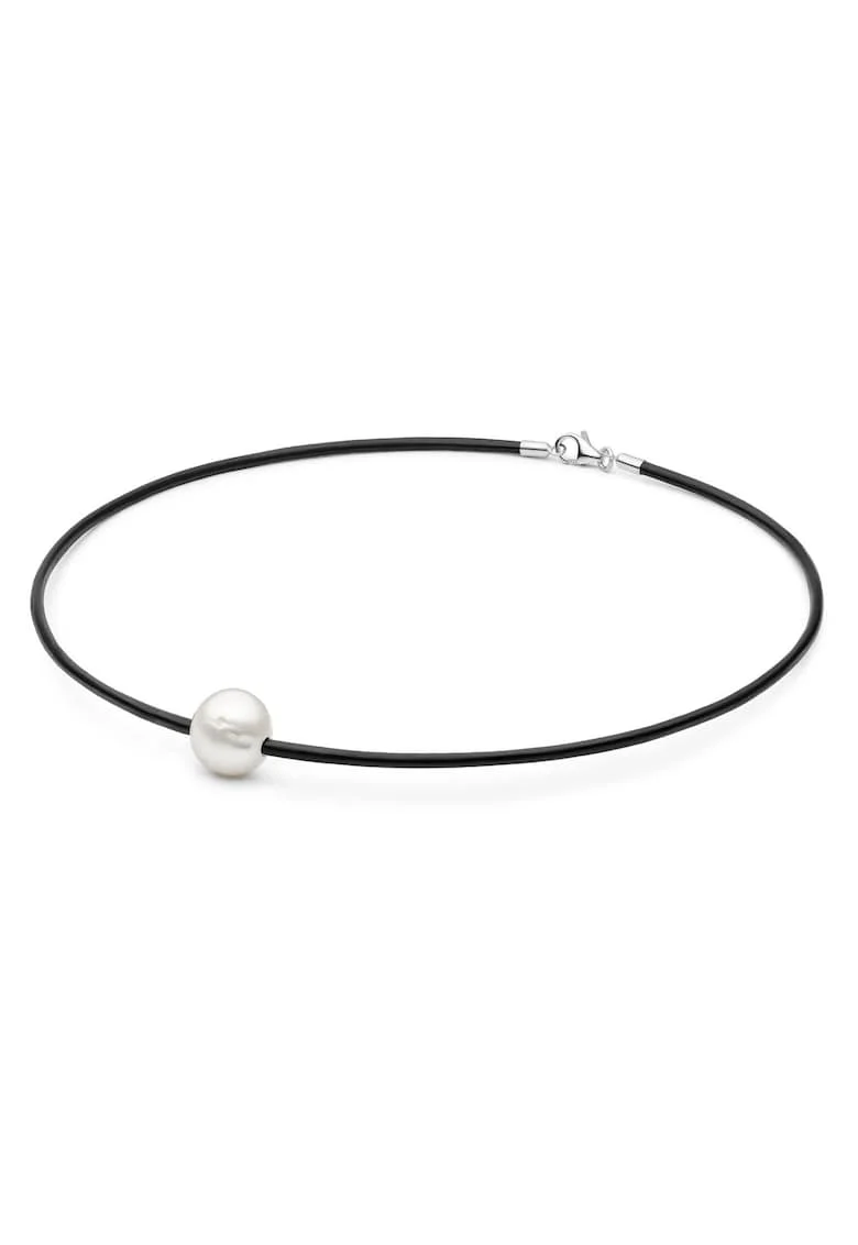 Colier argint choker cu perle naturale - Rebelle