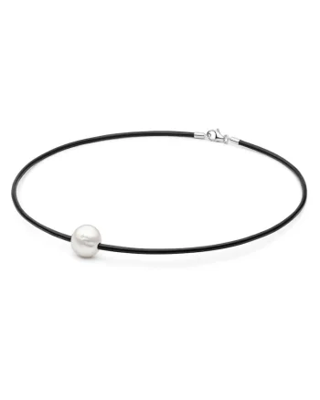 Colier argint choker cu perle naturale - Rebelle