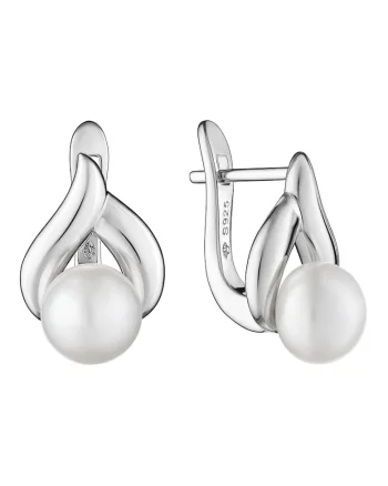 Cercei argint cu perle naturale - Broche