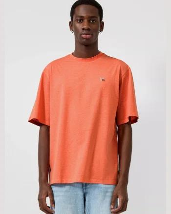 Q/S by s.Oliver Tricou barbati din amestec de bumbac, Relaxed fit, Portocaliu,