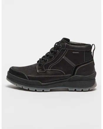 Ghete de piele cu cusaturi contrastante Tony, Negru
