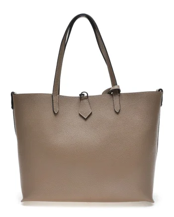 Geanta shopper de piele cu etui detasabil