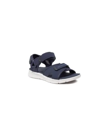 Sandale barbati  303650490, Piele ecologica, Albastru, Albastru