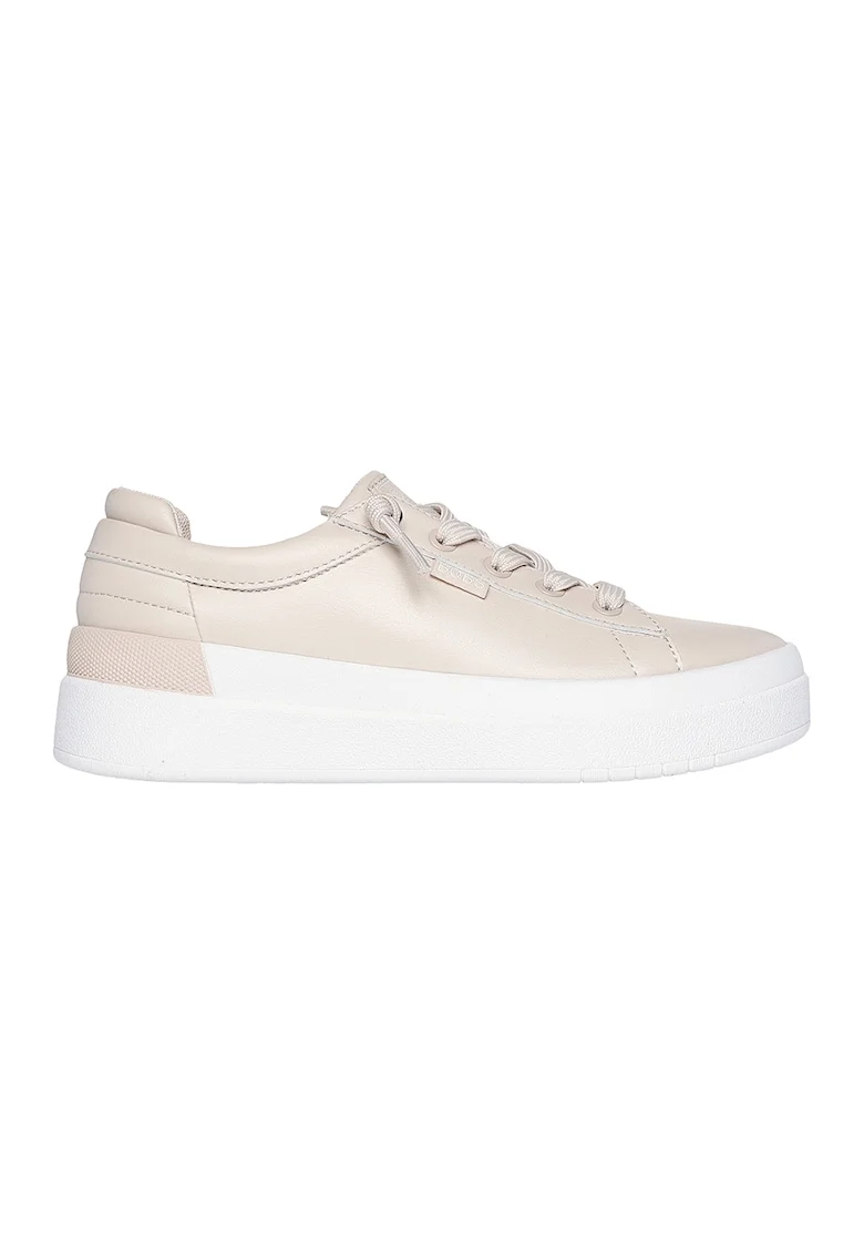 Pantofi sport de piele ecologica D'Vine Sky, Alb fildes