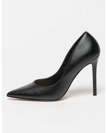 Pantofi stiletto de piele Evelyn, Negru