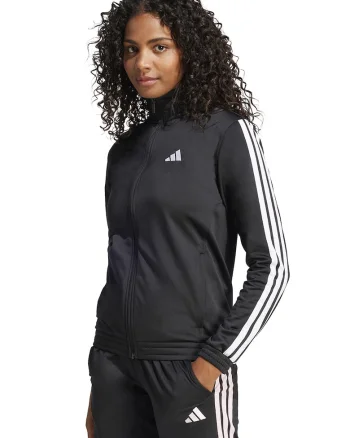 Bluza de trening cu logo si fermoar, Alb/Negru