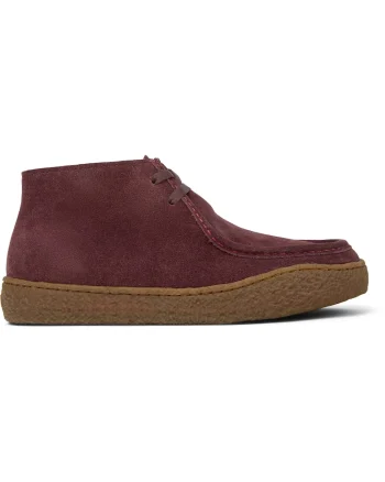 Botine de piele intoarsa Peu Terreno, Visiniu